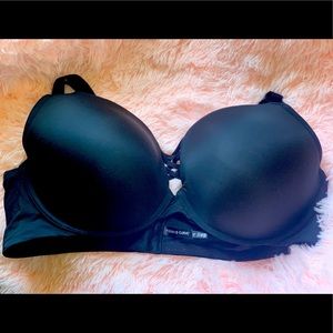 Torrid Curve Plunge Bra 46DD, Black, Full-coverage
